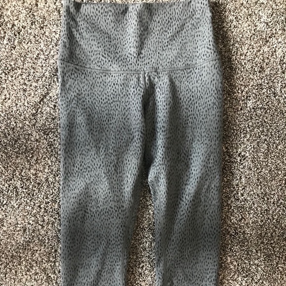 Grey Cheetah Print Lululemon Leggings 